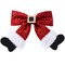 Christmas Hair Clip - Sparkly Sequin Red Big Bow Christmas Stocking Hair Clip Hairpin Hair Bow Clip Glitter Bows Barrettes Christmas Hair Accessories for Girls Women Xmas Party Gifts